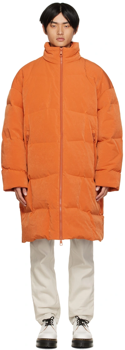 Shop A. A. Spectrum Orange Wally Down Coat In Terracota
