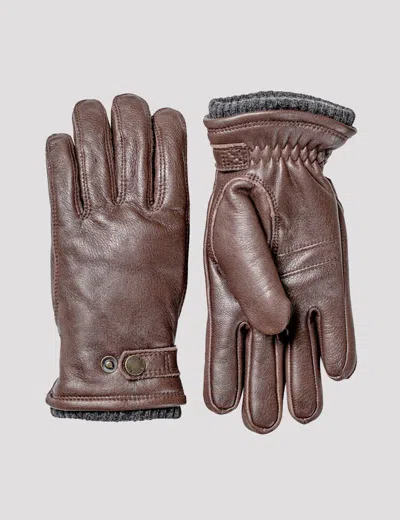 Shop Hestra Utsjo Sport Gloves (leather) In Espresso