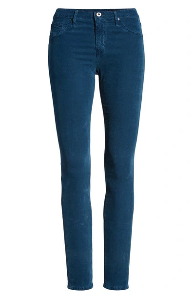 Shop Ag The Legging Corduory Skinny Ankle Jeans In Sulfur Deep Abyss