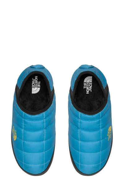 Shop The North Face Thermoball™ Traction Water Resistant Slipper In Acoustic Blue/ Tnf Black