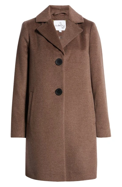 Shop Sam Edelman Notch Collar Wool Blend Jacket In Mink