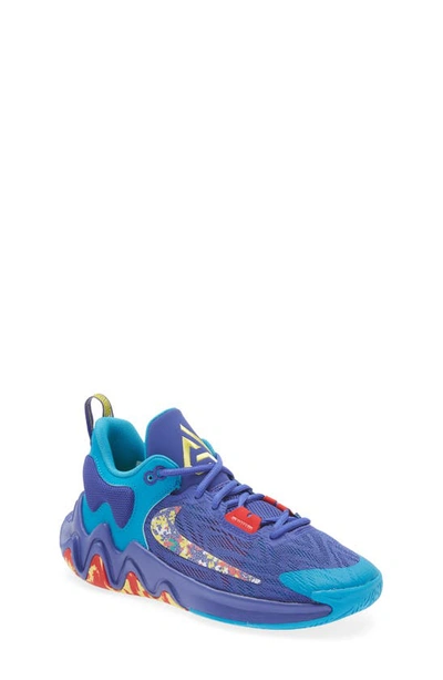 Shop Nike Kids' Giannis Immortality 2 Sneaker In Lapis/ Yellow/ Blue