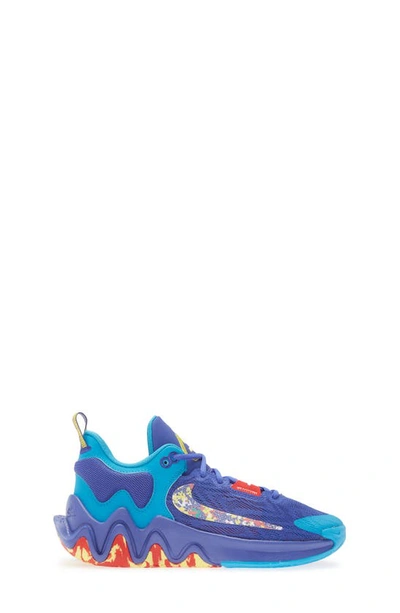 Shop Nike Kids' Giannis Immortality 2 Sneaker In Lapis/ Yellow/ Blue