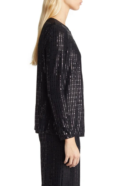 ANNE KLEIN ANNE KLEIN LINEAR SHINE JACKET 