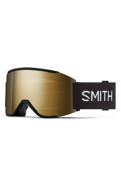 Shop Smith Squad Mag™ 177mm Snow Goggles In Black / Chromapop Black Gold