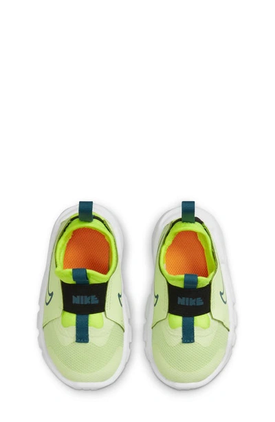 Shop Nike Flex Runner 2 Slip-on Running Shoe In Volt/ Volt/ Black/ Spruce