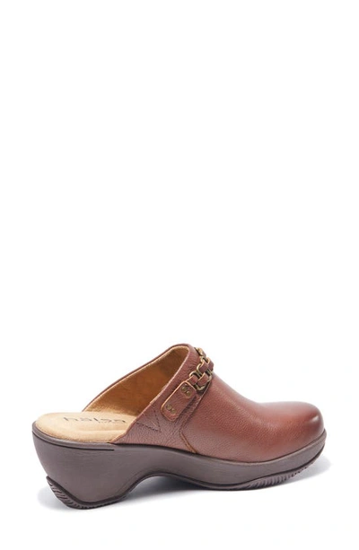 Halsa Footwear Chloe Clog In Dark Brown