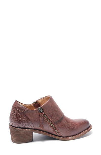 Halsa Footwear Michelle Ankle Boot In Dark Cherry