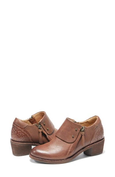 Halsa Footwear Michelle Ankle Boot In Dark Brown