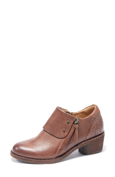 Halsa Footwear Michelle Ankle Boot In Dark Brown