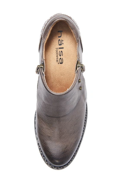Halsa Footwear Michelle Ankle Boot In Dark Grey