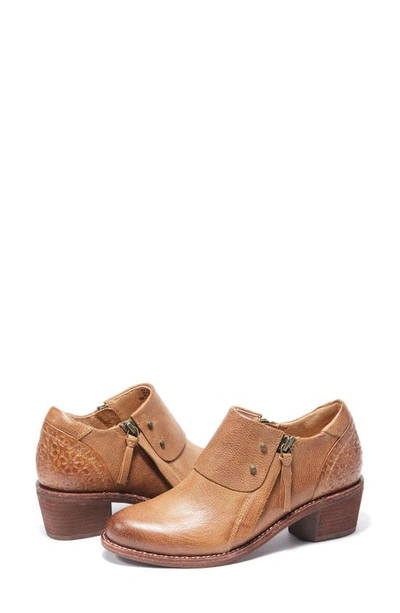 Halsa Footwear Michelle Ankle Boot In Dark Mustard
