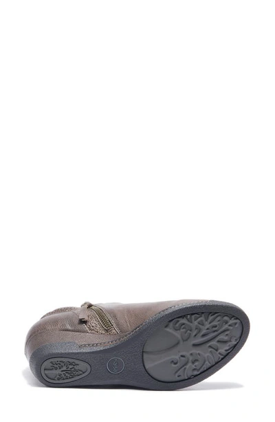 Halsa Footwear Devina Wedge Bootie In Dark Grey