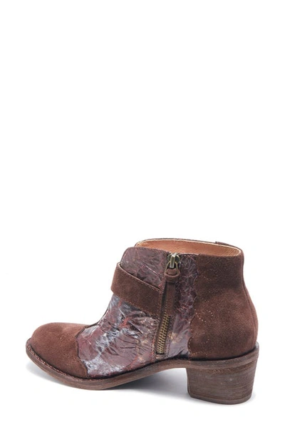 Halsa Footwear Miranda Bootie In Dark Brown