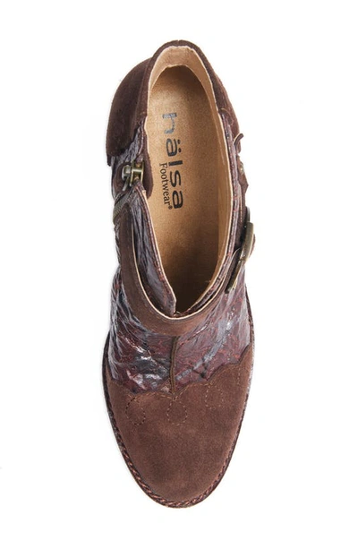 Shop Halsa Footwear Hälsa Footwear Miranda Bootie In Dark Brown