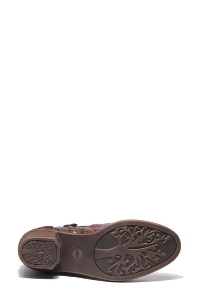 Halsa Footwear Miranda Bootie In Dark Brown