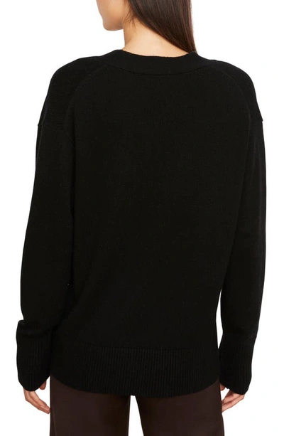 Shop Vince Weekend Wool & Cashmere Cardigan In Black