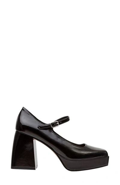 Shop Lisa Vicky Notice Mary Jane Platform Pump In Black Metallic