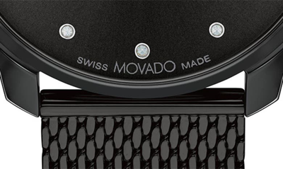 Shop Movado Bold Thin Mesh Bracelet Watch, 42mm In Black