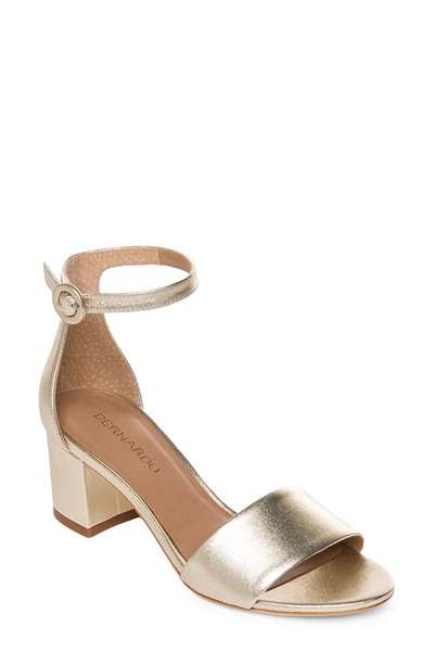 Shop Bernardo Footwear Bernardo Belinda Ankle Strap Sandal In Champagne