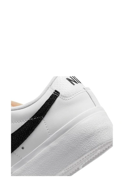 Shop Nike Blazer Low Platform Sneaker In White/ Black-natural