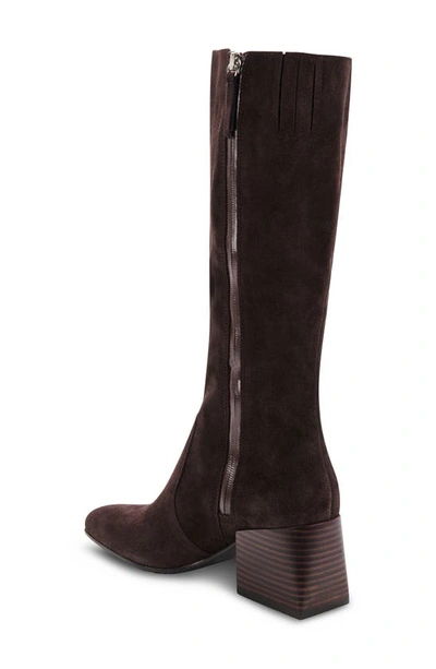 Shop Blondo Tessa Waterproof Knee High Boot In Chocolate Suede