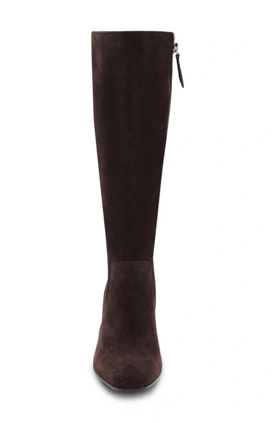 Shop Blondo Tessa Waterproof Knee High Boot In Chocolate Suede