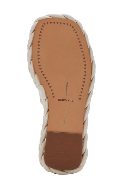 Shop Dolce Vita Elene Platform Wedge Sandal In Ivory Leather