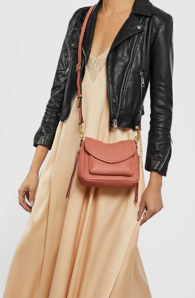 Shop Aimee Kestenberg Mini All For Love Convertible Leather Crossbody Bag In Sun Kissed