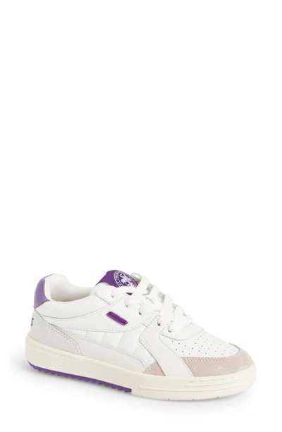 Shop Palm Angels Palm University Sneaker In White/ Purple