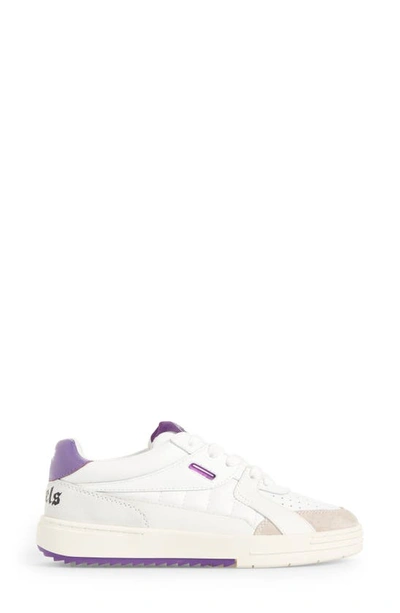 Shop Palm Angels Palm University Sneaker In White/ Purple