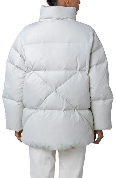 The Recycled Planet Company Ella Water Resistant Recycled Down Puffer Jacket In Ice