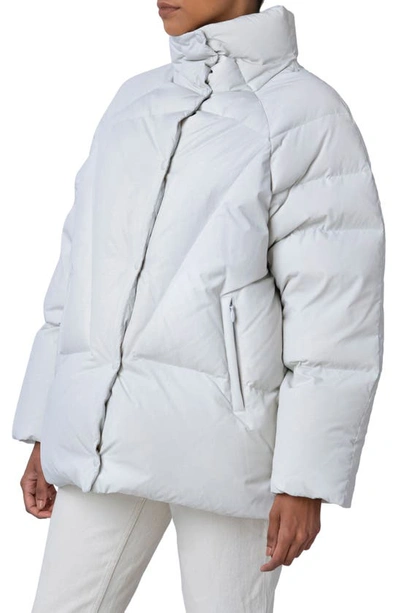 The Recycled Planet Company Ella Water Resistant Recycled Down Puffer Jacket In Ice
