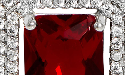 Savvy Cie Jewels Lab Created Gemstone Pendant Necklace In Red