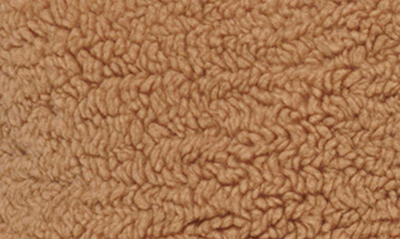 Levi's Quilted Fleece Long Teddy Coat In Chestnut