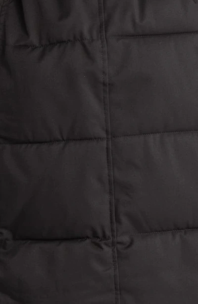 Shop Sam Edelman Belted Longline Puffer Jacket In Black