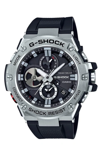 Shop G-shock Baby-g G-steel Chronograph Watch, 53.8mm In Silver
