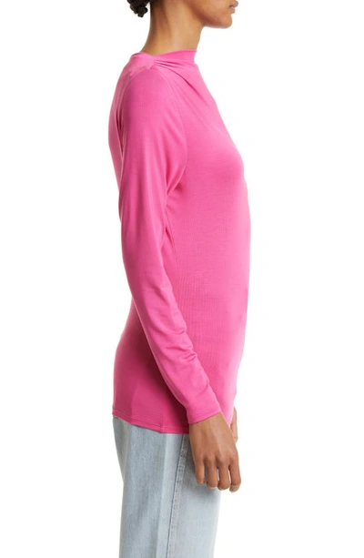 Shop Ted Baker Eloria Twist Neck Knit Top In Deep Pink