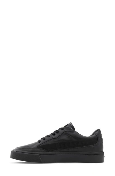 Shop Belstaff Signature Leather Sneaker In Black