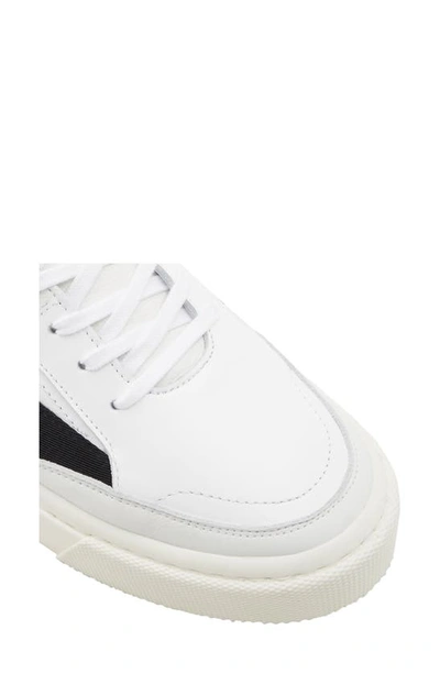 Shop Belstaff Signature Leather Sneaker In White