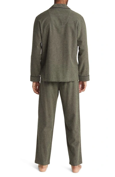 Shop Majestic Citified Cotton Pajamas In Olive
