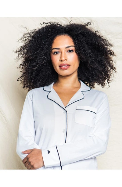 Petite Plume Luxe Pima Cotton Pajamas In White