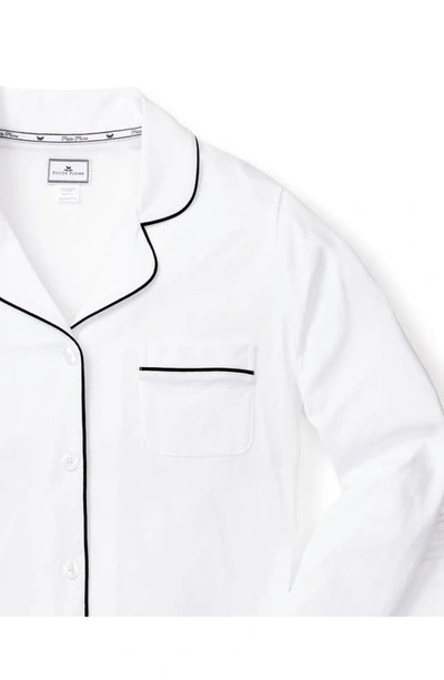 Petite Plume Luxe Pima Cotton Pajamas In White