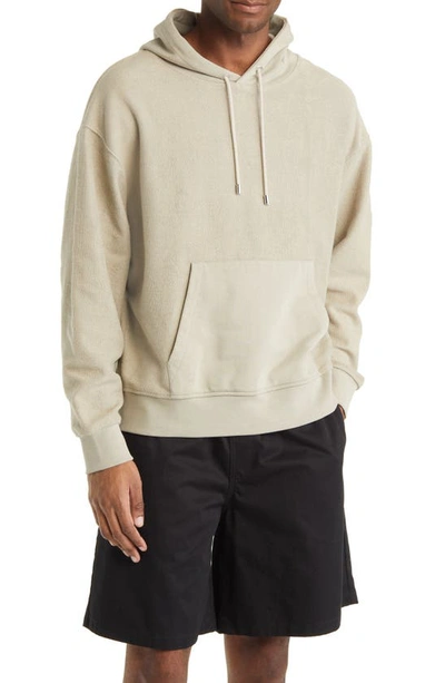 Shop Frame Reversed Hoodie Sweatshirt In Deep Fog