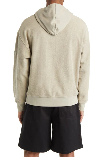 Shop Frame Reversed Hoodie Sweatshirt In Deep Fog