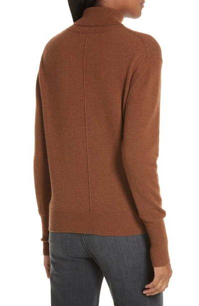 Shop Nili Lotan Ralphie Cashmere Turtleneck Sweater In Cognac