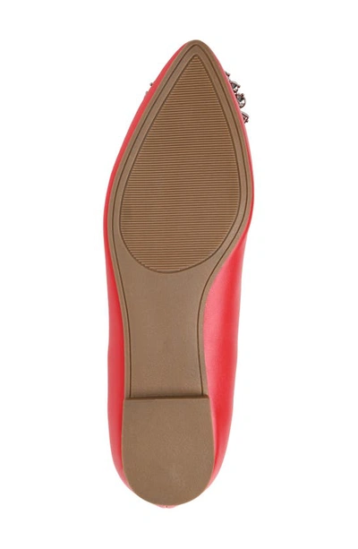 Shop Journee Collection Journee Renzo Embellished Flat In Red