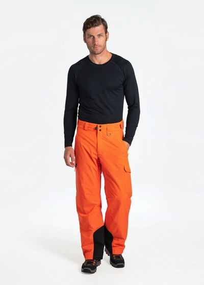Shop Lole Stoneham Insulated Snow Pants In Red Orange