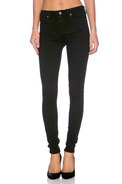 Shop 7 For All Mankind The High Waist Skinny In Slim Illusion Luxe Black