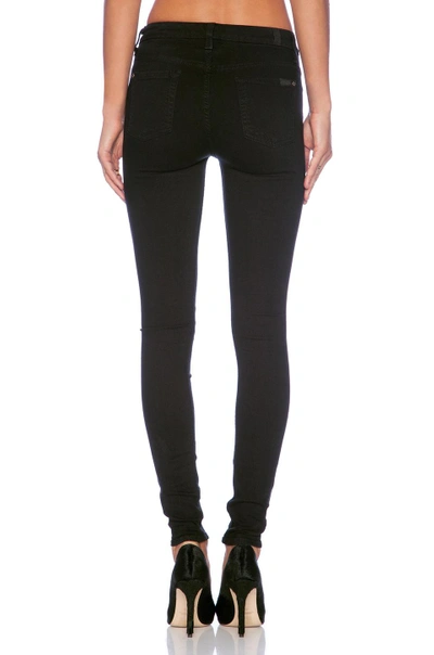 Shop 7 For All Mankind The High Waist Skinny In Slim Illusion Luxe Black